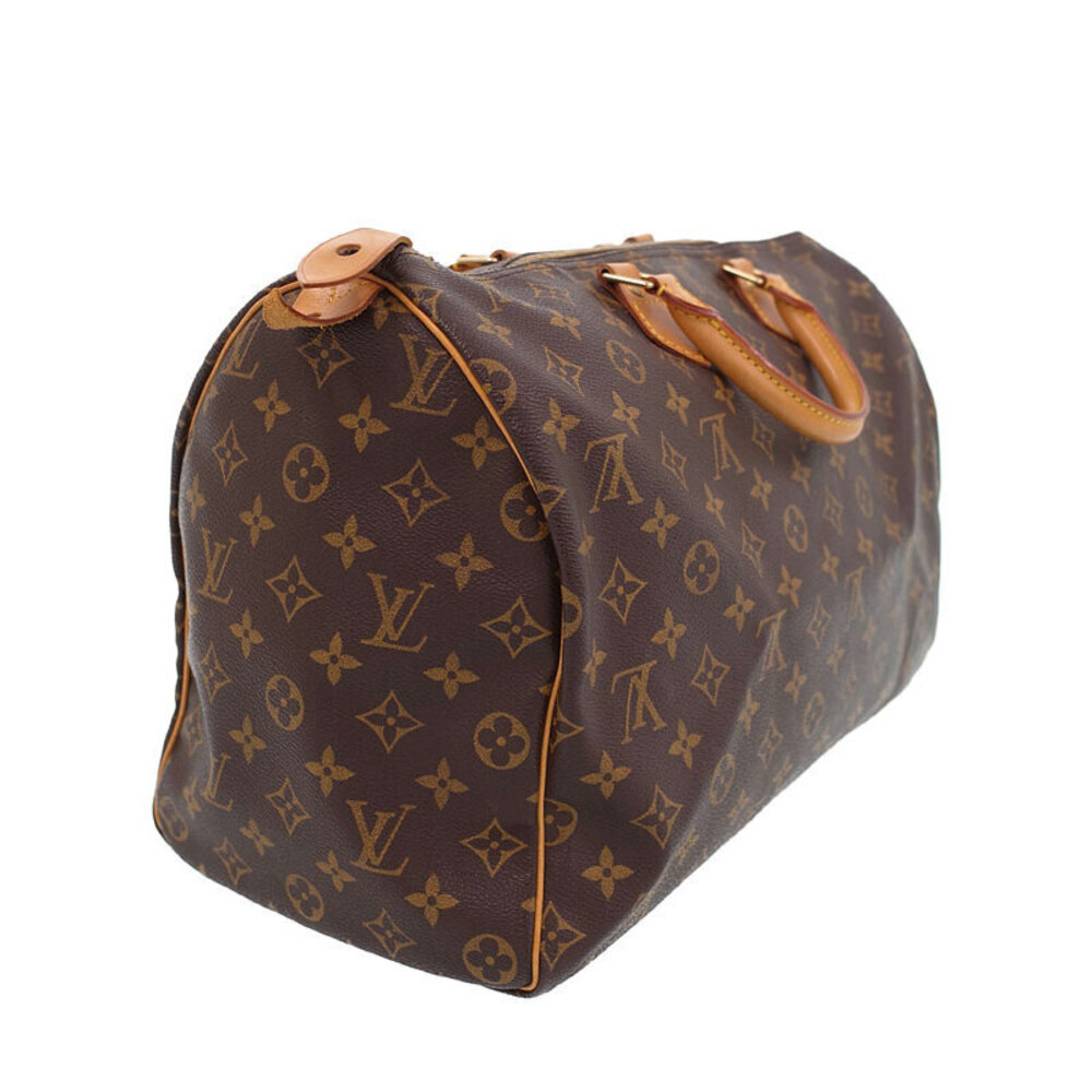 Louis Vuitton Monogram Leather Brown Speedy Boston Bag - Picture 2 of 9